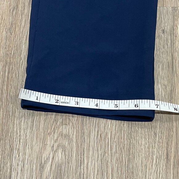 NWT Women's Sz. 2 Navy High Rise Pull-On Slimming Waist Flare Leg Pant w/Pockets - Picture 16 of 16